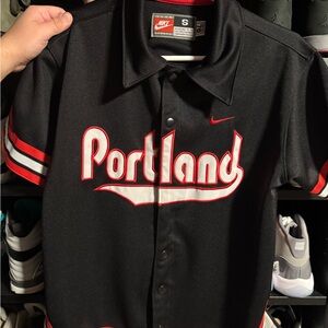 Nike Portland Black and Red Jersey